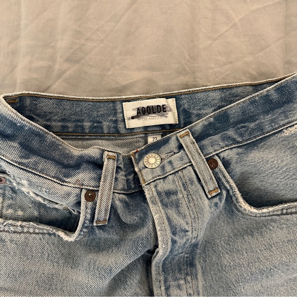 Agolde Riley Denim Shorts - Picture 3 of 4